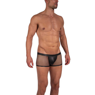Manstore M2391 Micro Pants schwarz mit Netz