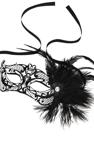Mardi Gras Maske mit Federn - Steamy Shades