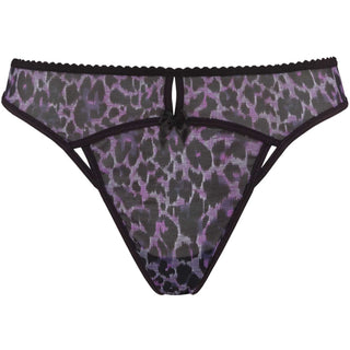Marlies Dekkers Peekaboo String schwarz purple leopard