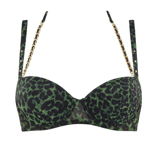 Marlies Dekkers Rhapsody Balconette BH schwarz grün leopard