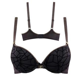 Marlies Dekkers The Adventuress Push Up BH schwarz gold lurex