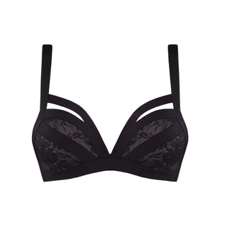 Marlies Dekkers wing power Push up BH - black lace grey