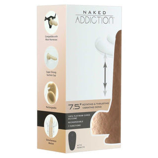 Naked Addiction 7,5“ Rotating & Thrusting Vibrating Dong