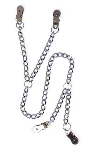 Nippel- /Schamlippen Klammer - mit Ketten