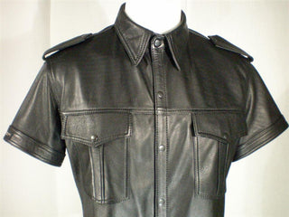 von Hohenstein Opus klassisches Polizeihemd Leder