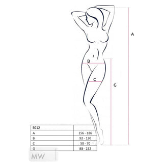 Passion Ouvert Strumpfhose S012 schwarz