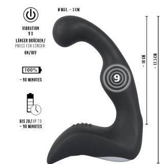Rebel Prostata Stimulator Vibrator schwarz