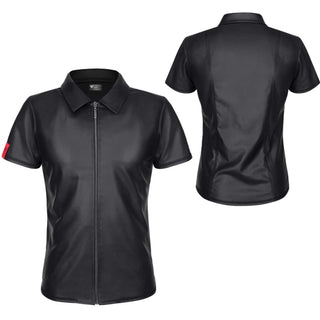 Regnes Fetish Planet Remo Polo Shirt Wetlook mit RV
