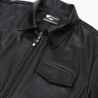 Regnes Fetish Planet Emilio Polo Shirt Wetlook mit Brusttasche