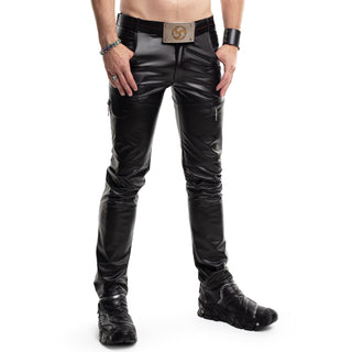 Regnes Fetish Planet  lange Hose Amedeo mit RV Details - schwarz