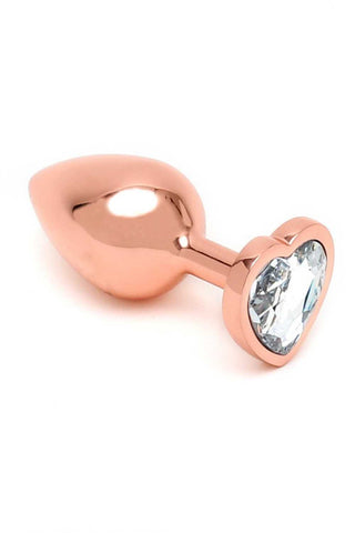 Rimba Buttplug Heart rose gold 3 cm