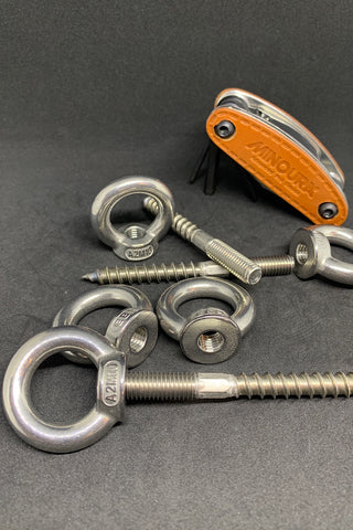 Ringmutter mit Stockschraube V2A