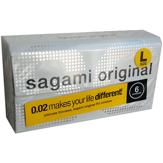Sagami ultradünne Kondome 0,02 Size L 6 Stück
