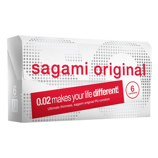 Sagami ultradünne Kondome 0,02mm 6 Stück latexfrei