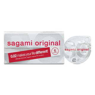 Sagami ultradünne Kondome 0,02mm 6 Stück latexfrei