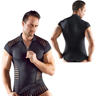 Svenjoyment Streifen Shirt mit RV