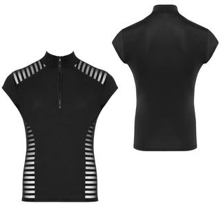 Svenjoyment Streifen Shirt mit RV