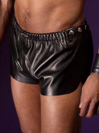 von Hohenstein Sprinter Leder Shorts schwarz