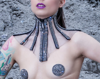 Tatjana Warnecke - Caph Kragen mit Strass