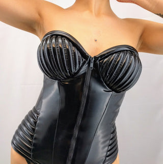 Tatjana Warnecke - Corsor Corsage Lack black