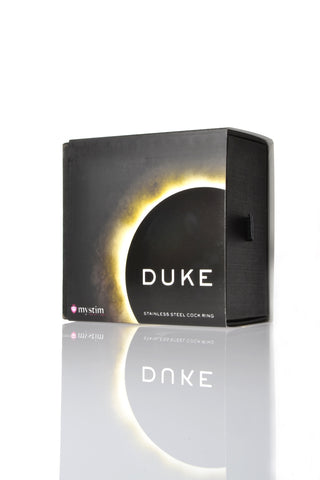 Mystim The Duke Edelstahl Penisring poliert & graviert