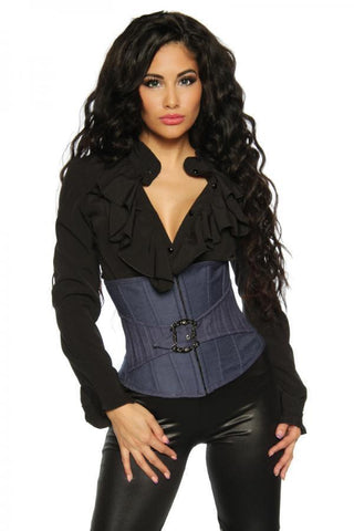 Unterbrust Corsage in Jeansoptik