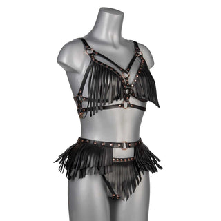 VoyeurX Fringe Fransen Leder Harness