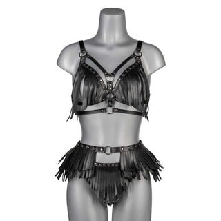 VoyeurX Fringe Fransen Leder Harness
