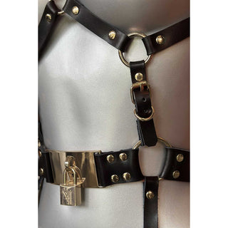 VoyeurX Leder Chastity Body