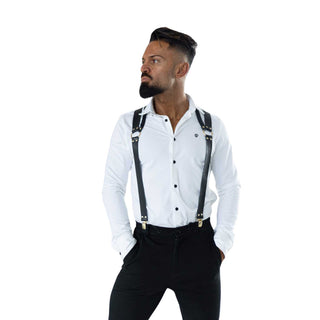 VoyeurX Herren Leder Hosenträger - Agron