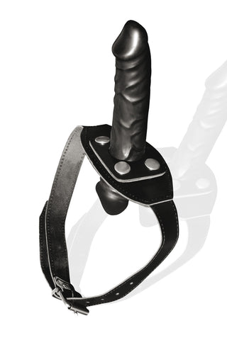 Mund-Knebel mit abnehmbarem Dildo