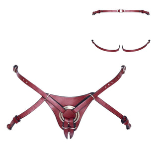 ZADO Strap-on aus Leder rot