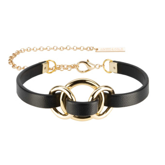 Asche & Gold Alodie Lederhalsband 