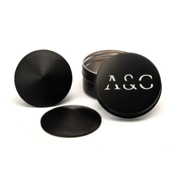 Asche & Gold Babette Leder Nippelcover Pasties schwarz 