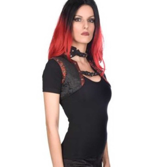 Atixo Bolero Brocade rot/schwarz 