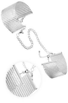 Bijoux Indiscrets - Desir Metallique Cuffs silver 