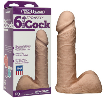 Doc Johnson UltraSkyn Dildo - Beige - 16 cm 