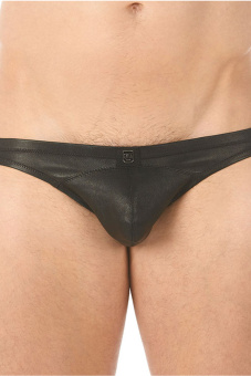 GH 132703 Real Leather Briefs black 