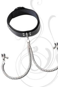 Sportsheets Halsband mit NIPPLE CLAMPS 