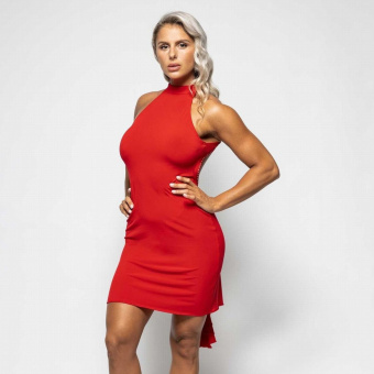 Patrice Catanzaro Texas Minikleid in kirschrot 