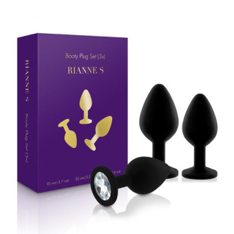 Rianne S SoireeBooty Plug Set 3x black 