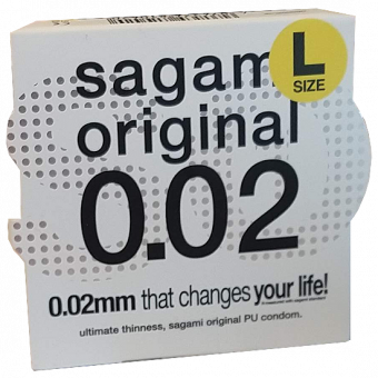 Sagami ultradünnes Kondom Size 0,02 L 1 Stück 