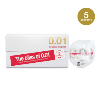 Sagami ultra-ultradünnes Kondom 0,01mm 5 Stück 