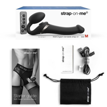 Strapless Strapon Dildo Multi Orgasm | S schwarz