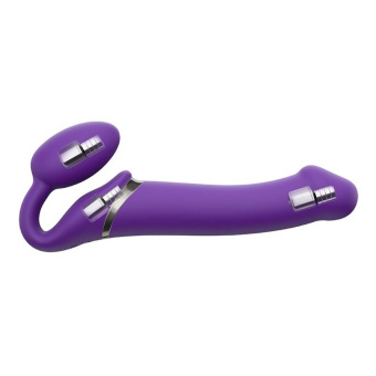 Strapless Strapon Dildo Remote | L purple