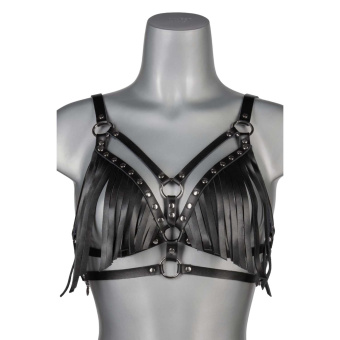 VoyeurX Fringe Fransen Leder Harness 