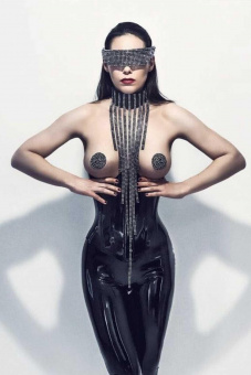 Tatjana Warnecke - SATURNA Ripp Halsband mit Strass S