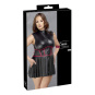 Cottelli Bondage Mini Kleid schwarz-rot 
