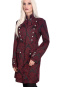 Aderlass Ladys Mantel Jacke Brocade bordeaux, M 