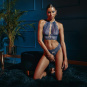 Bracli Sydney DOUBLE Perlenstring blau L